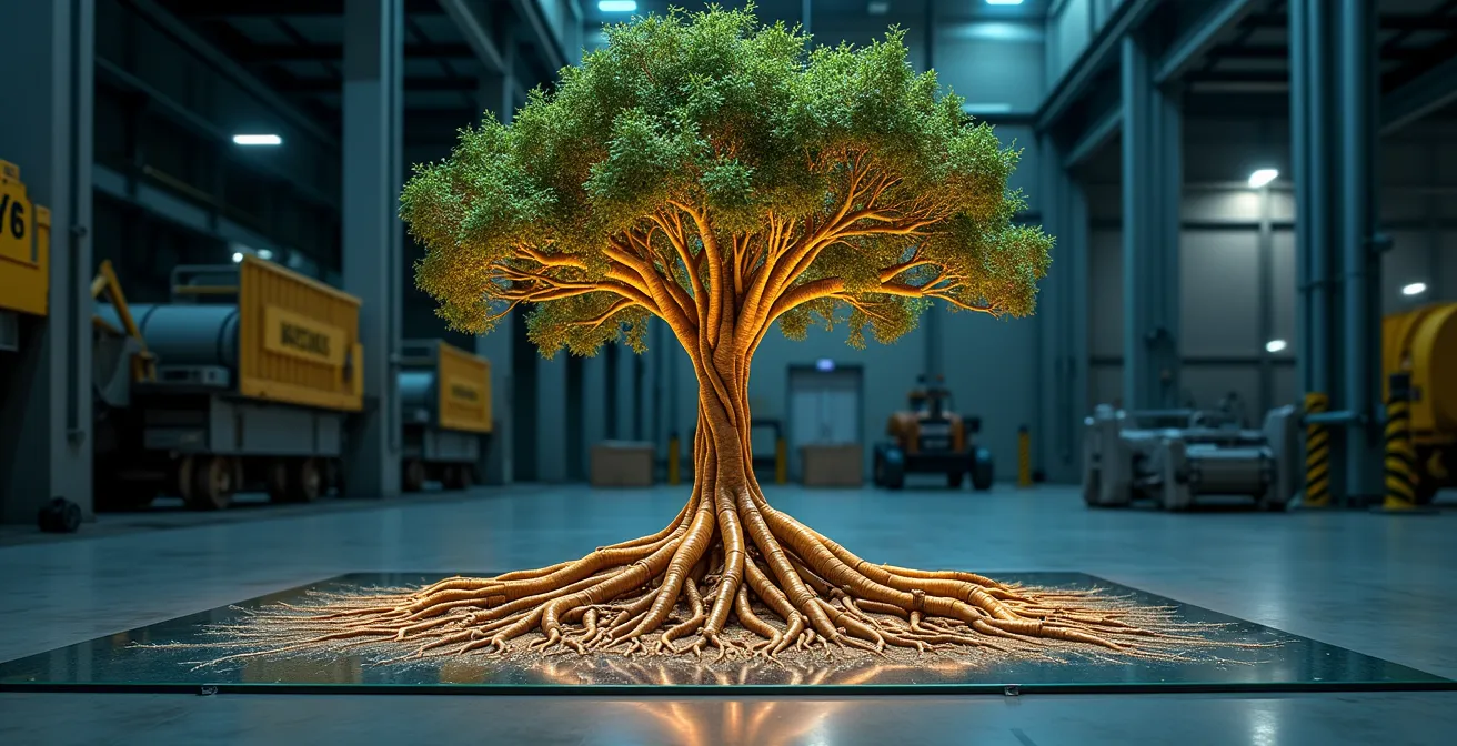 Diagrama visual del método del árbol de causas en investigación de accidentes laborales